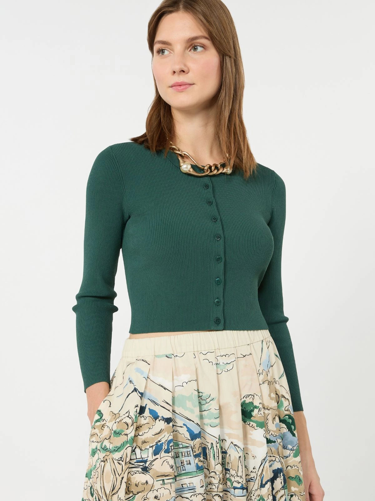 Weekend Max Mara Cardigan a costine in filato di viscosa WKDTennis  AI26 WeekendMaxMara
