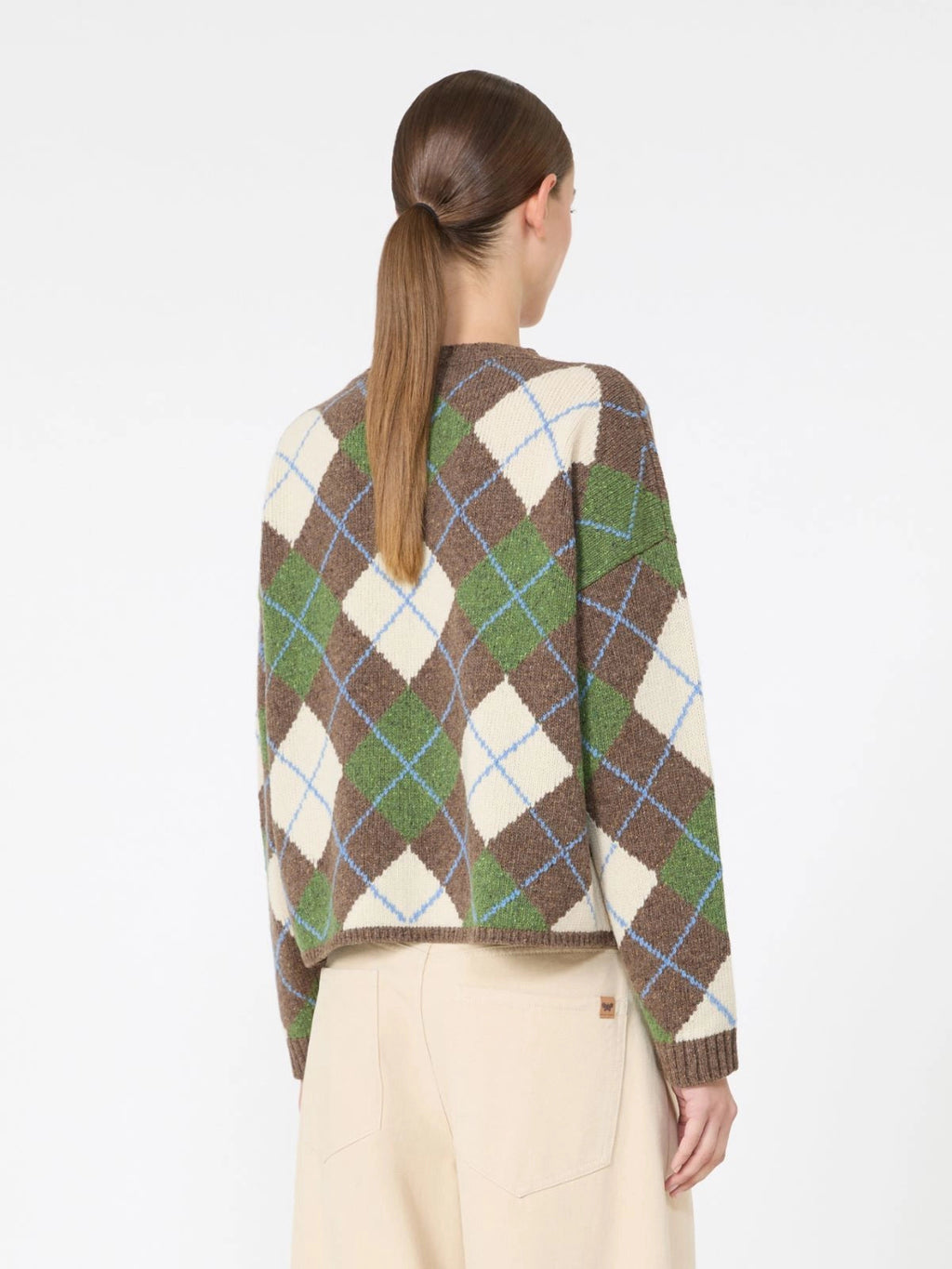 Weekend Max Mara Maglia in filato di lana con fantasia Argyle WKDVasaio  AI26 WeekendMaxMara