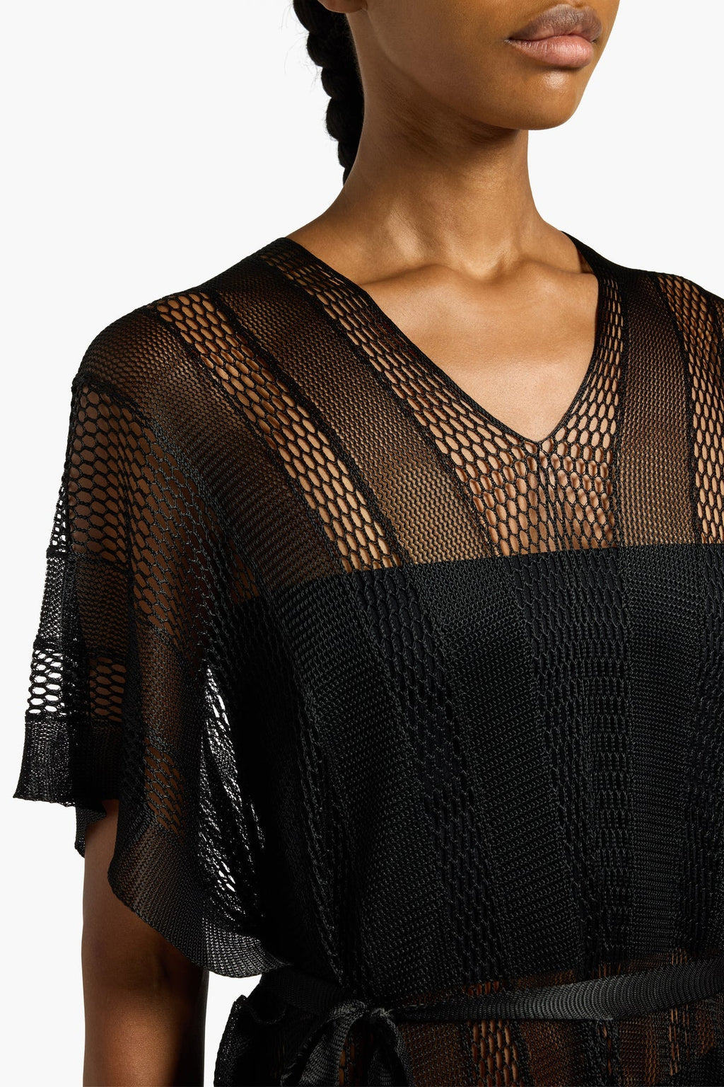 Liviana Conti Poncho con frange lavorazione raschel Zaira mod A6FS82 PE26 Liviana Conti