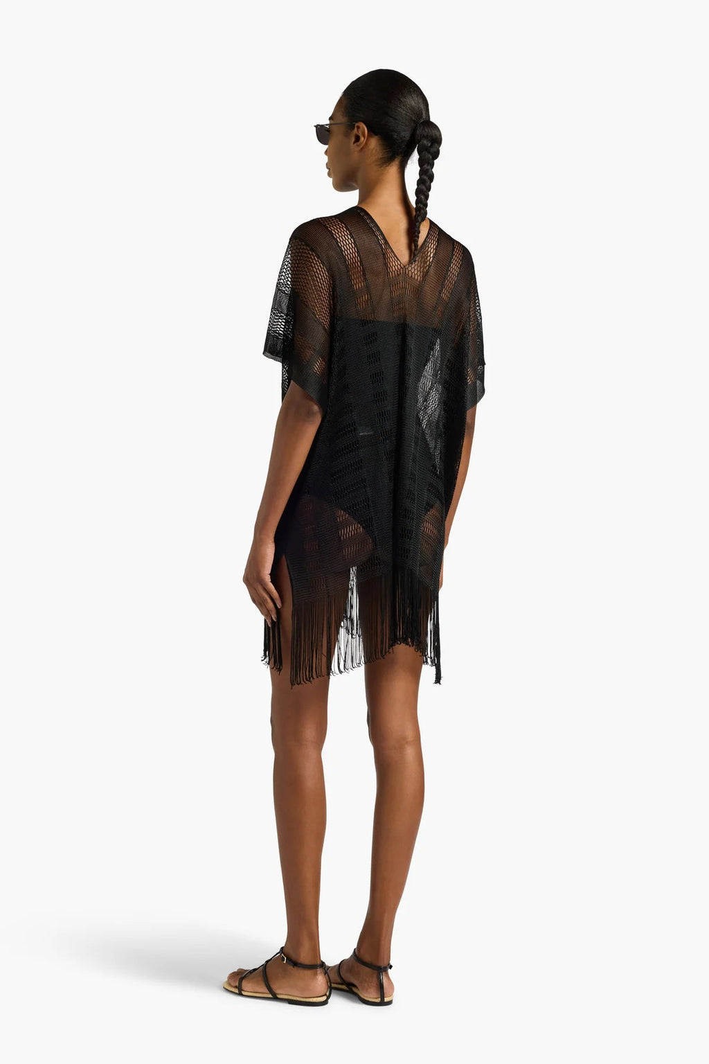 Liviana Conti Poncho con frange lavorazione raschel Zaira mod A6FS82 PE26 Liviana Conti