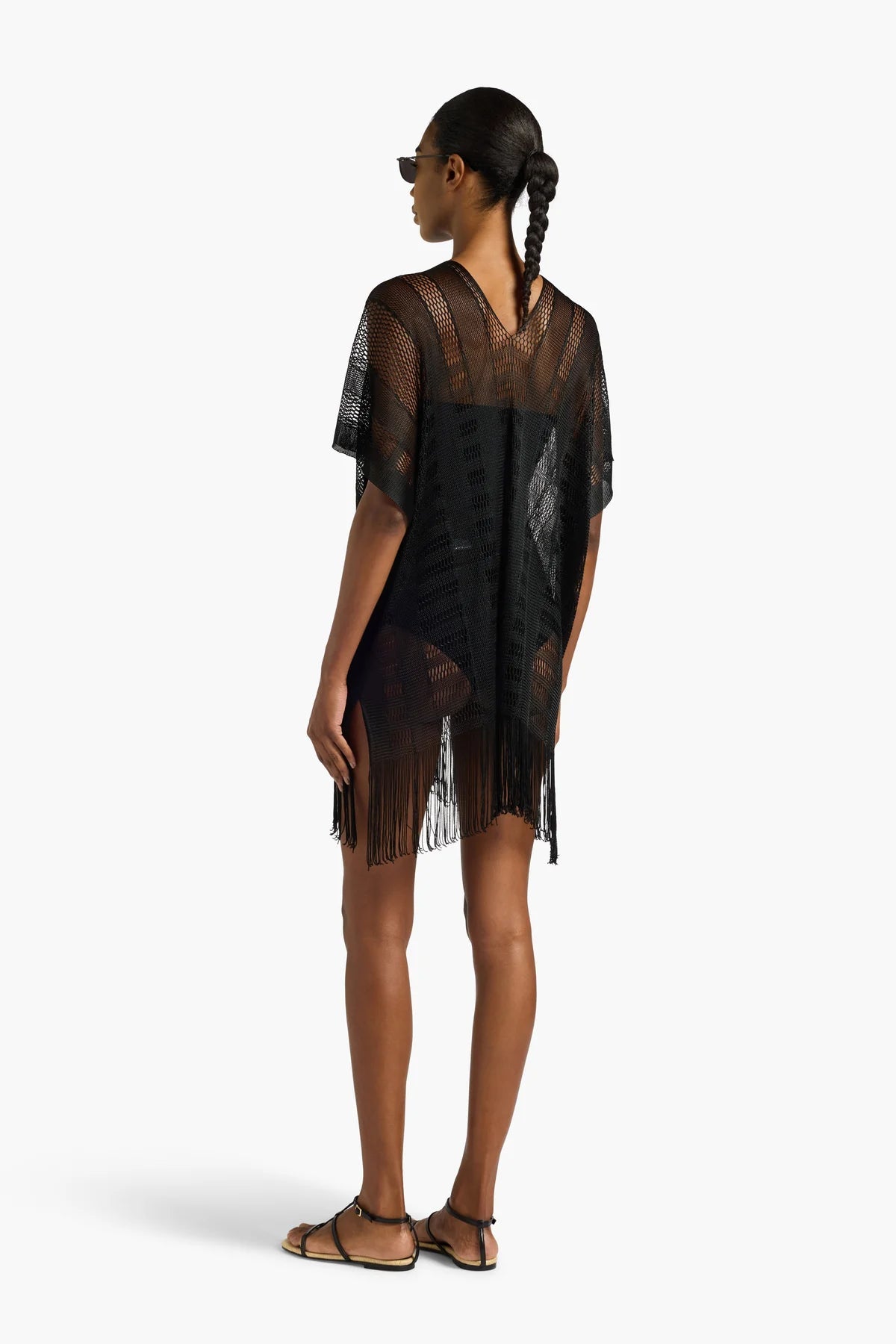 Liviana Conti Poncho con frange lavorazione raschel Zaira mod A6FS82 PE26 Liviana Conti