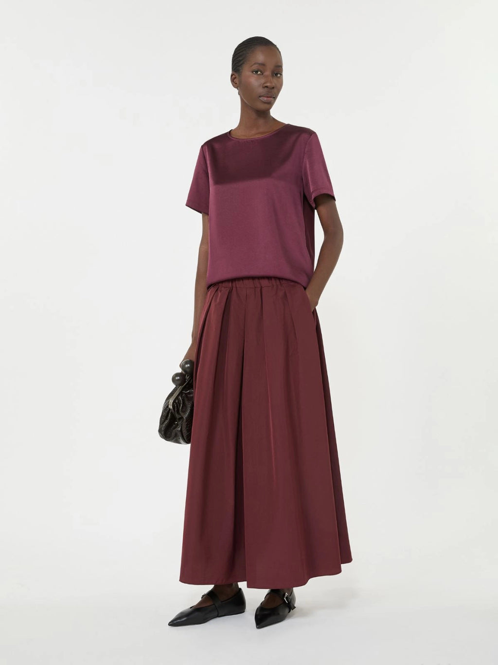 Weekend Max Mara T - shirt in raso e jersey Zona PE26 WeekendMaxMara