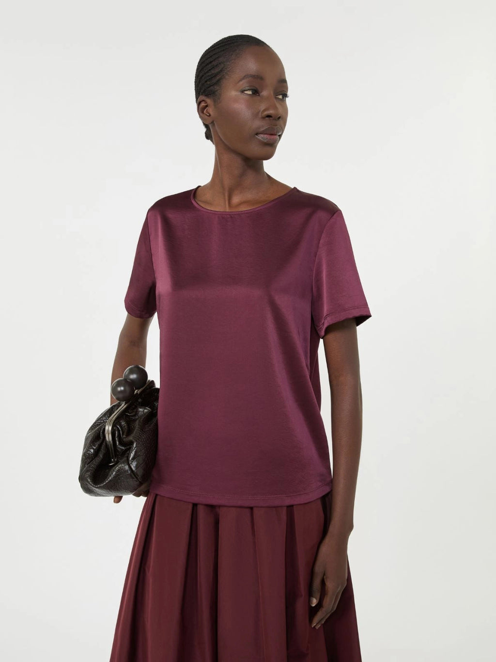 Weekend Max Mara T - shirt in raso e jersey Zona PE26 WeekendMaxMara